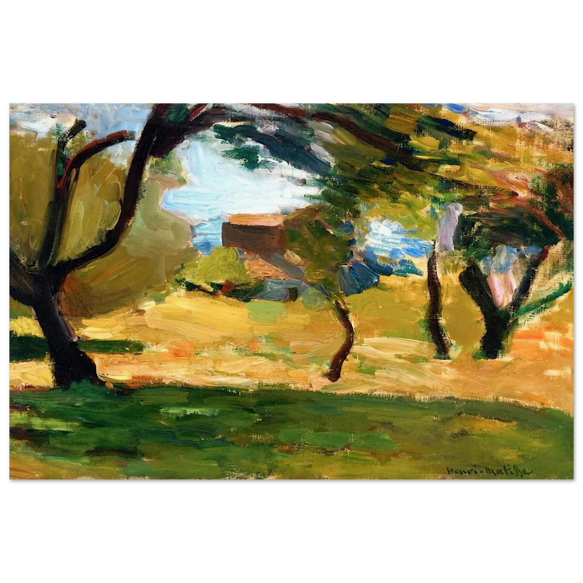 CORSICAN LANDSCAPE 1898 1 Poster | Henri Matisse Poster | Henri Matisse Print