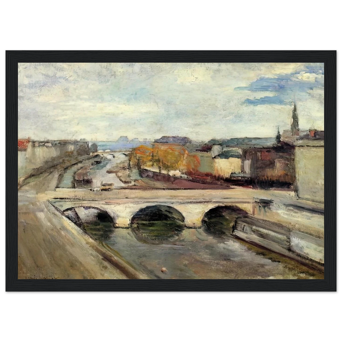 THE POT SAINT MICHEL IN PARIS 1900 Framed Poster | Henri Matisse Framed Prints Wall Art | Henri Matisse Print