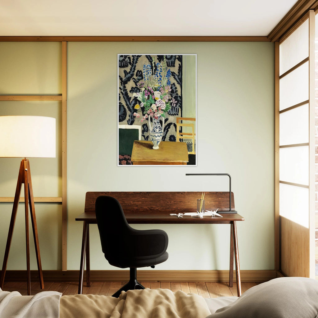 BOUQUET DE FLEURS POUR LE QUATORZE JUILLET 1919 Framed Poster | Henri Matisse Framed Prints Wall Art | Henri Matisse Print