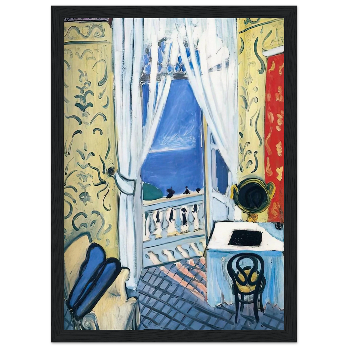 INTERIOR WITH A VIOLIN CASE 1919 Framed Poster | Henri Matisse Framed Prints Wall Art | Henri Matisse Print
