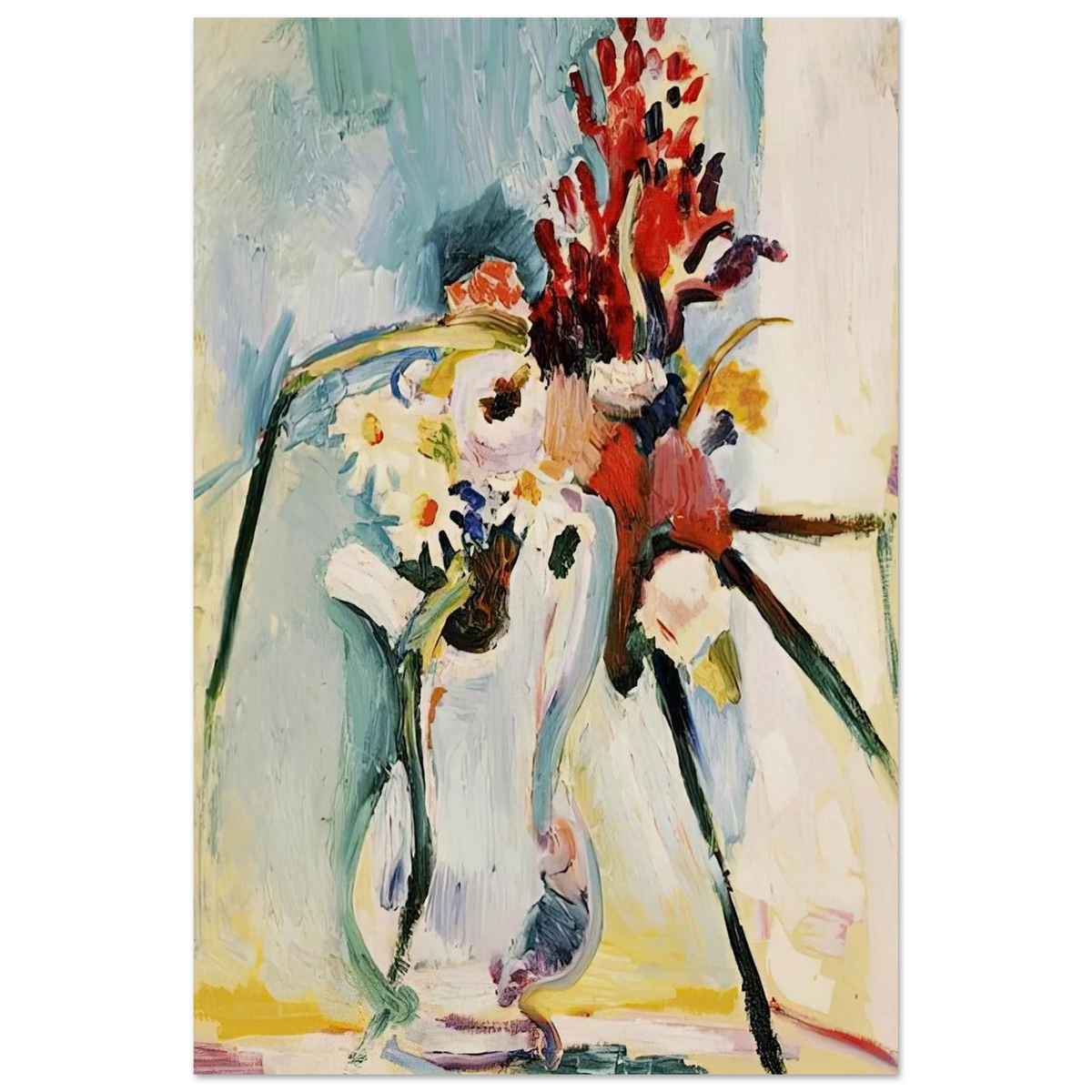 FLOWERS IN A PITCHER 1908 Poster | Henri Matisse Poster | Henri Matisse Print