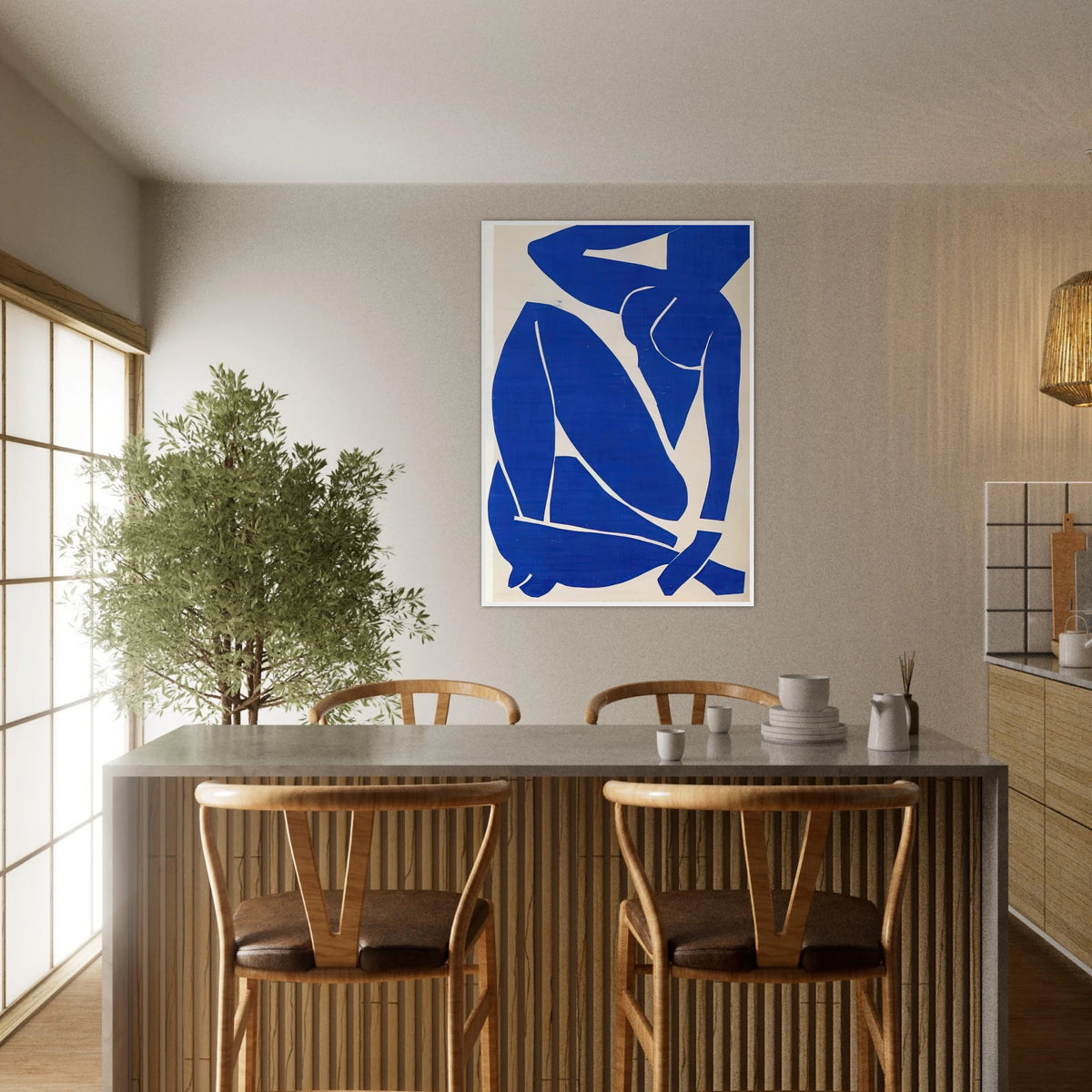 BLUE NUDE Framed Poster | Henri Matisse Framed Prints Wall Art | Henri Matisse Print