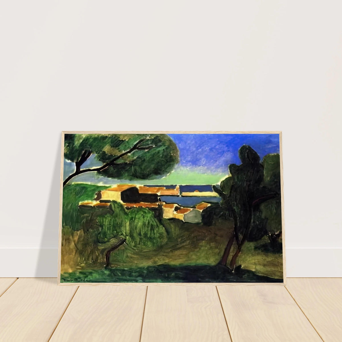 LANDSCAPE AT COLLIOURE III 1907 Framed Poster | Henri Matisse Framed Prints Wall Art | Henri Matisse Print