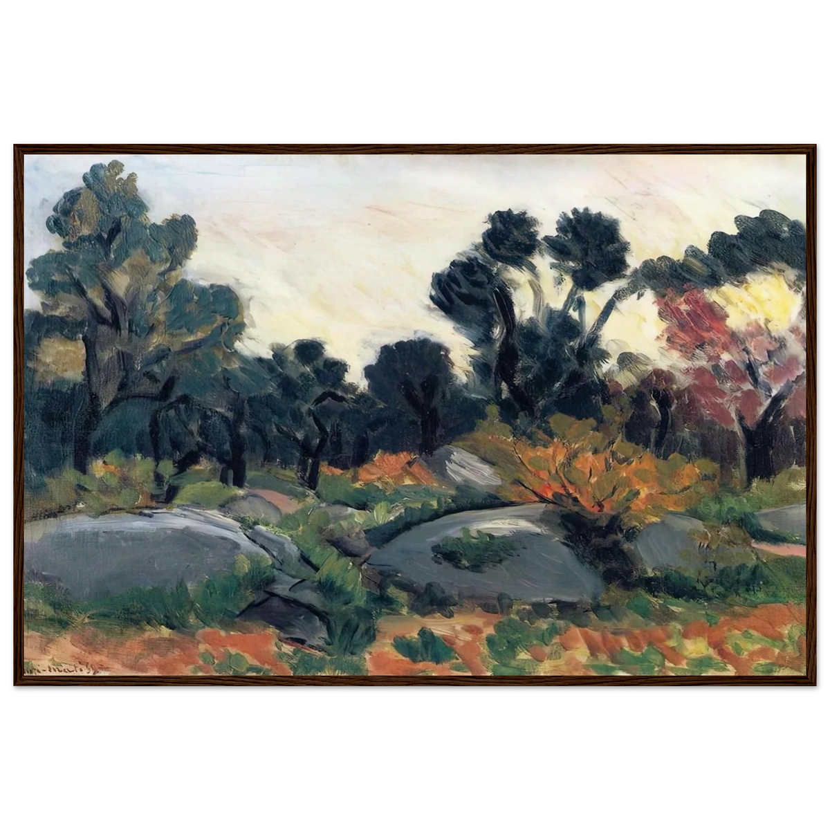 LANDSCAPE 3 Framed Poster | Henri Matisse Framed Prints Wall Art | Henri Matisse Print