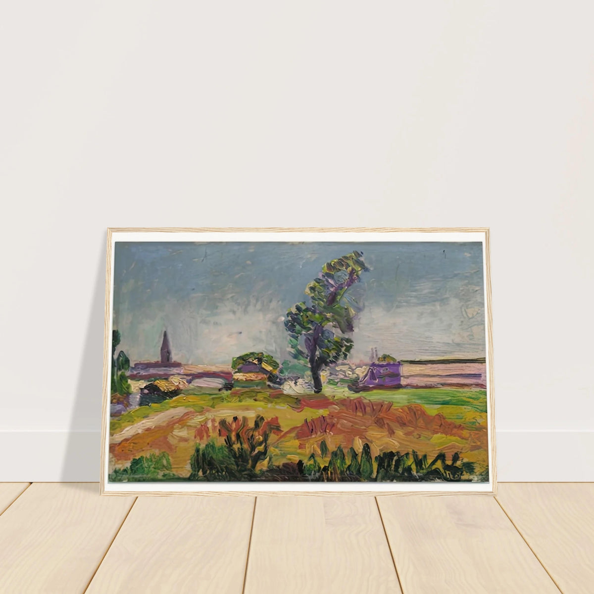 PAYSAGE DES ENVIRONS DE TOULOUSE LE PONT DES DEMOISELLES 1898 Framed Poster | Henri Matisse Framed Prints Wall Art | Henri Matisse Print