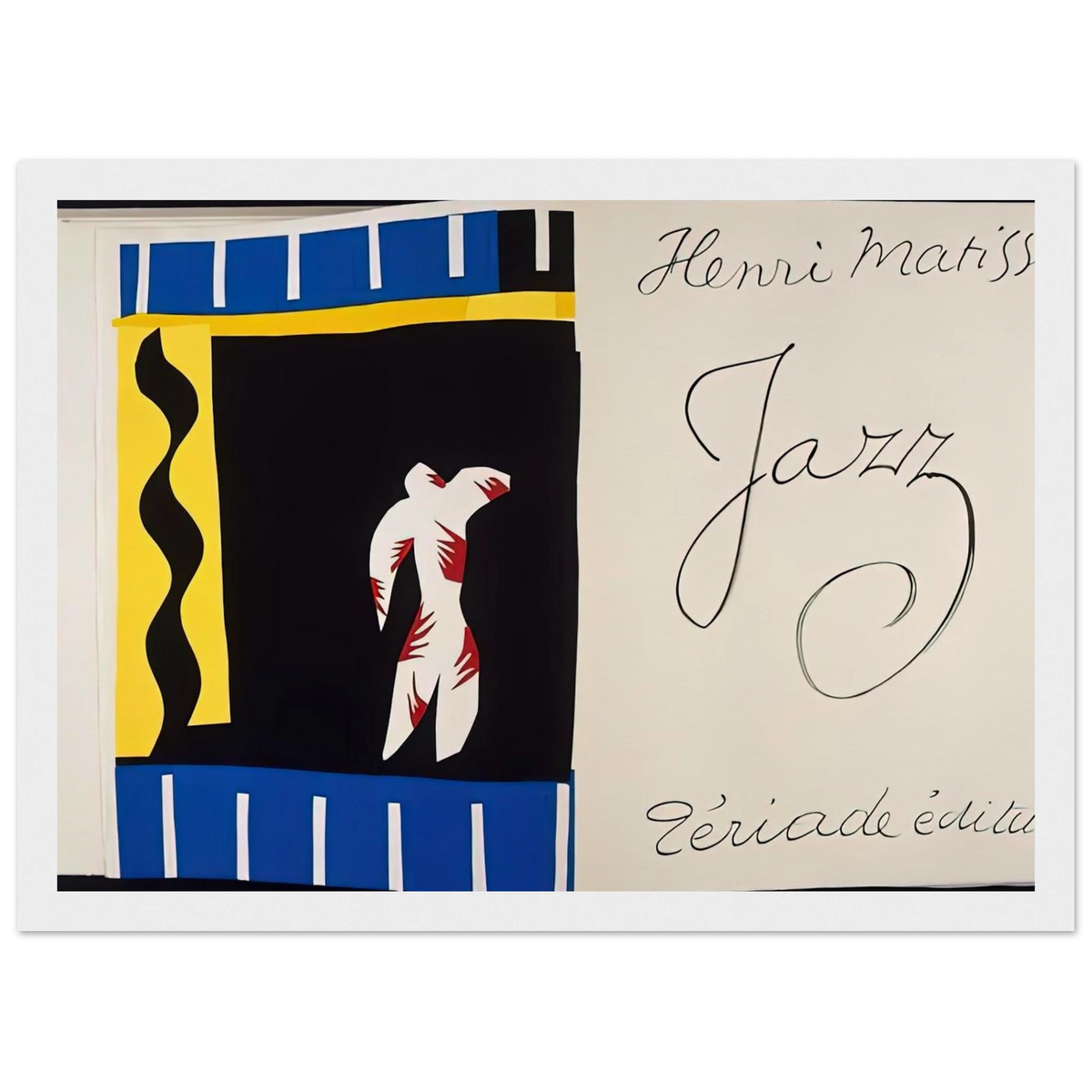 JAZZ BOOK 1947 Framed Poster | Henri Matisse Framed Prints Wall Art | Henri Matisse Print