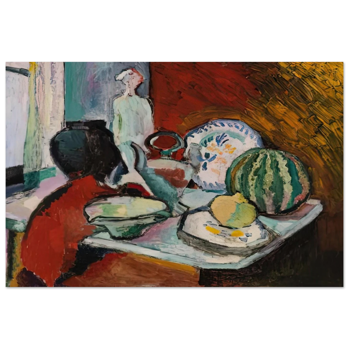 DISHES AND MELON 1907 Poster | Henri Matisse Poster | Henri Matisse Print