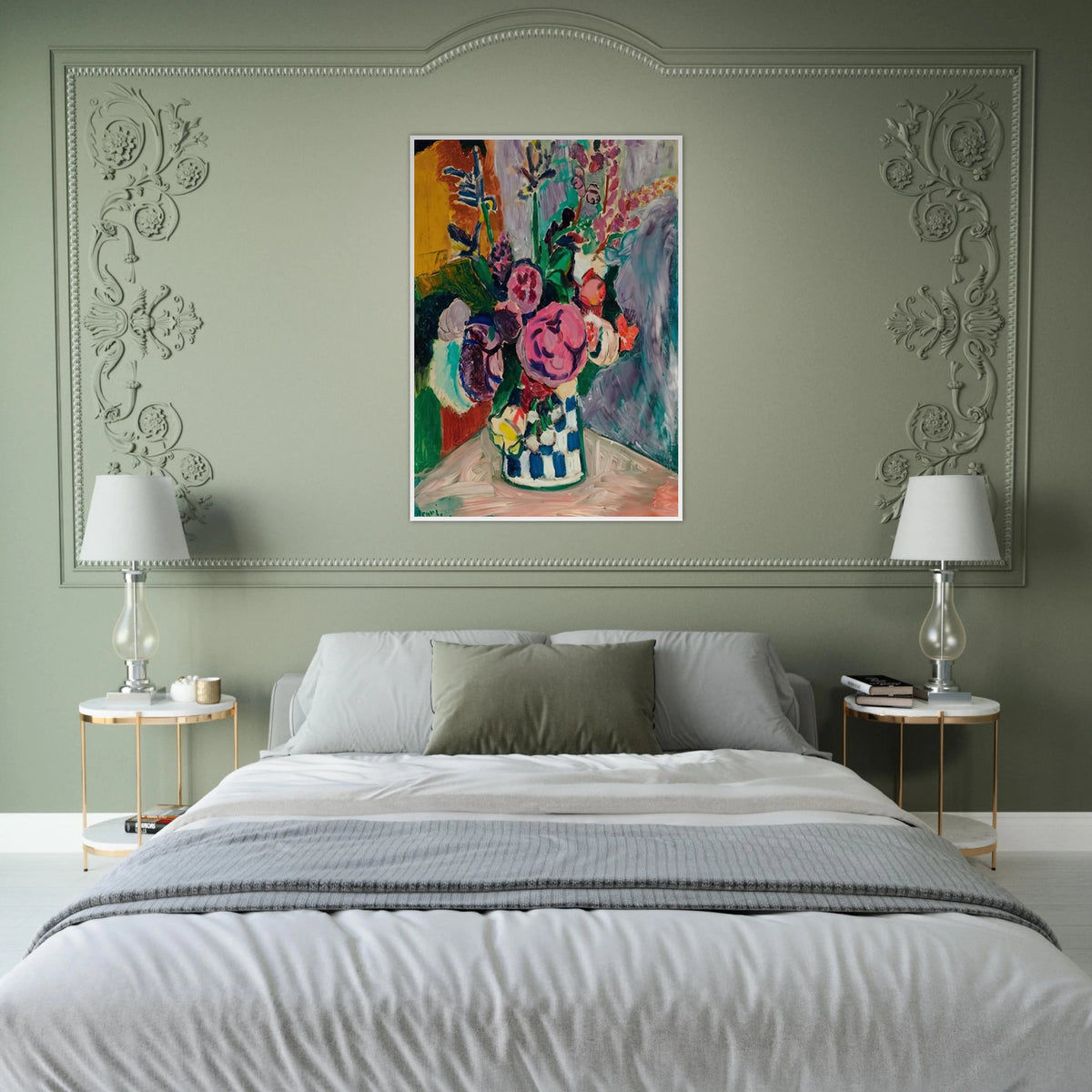 LES PIVOINES 1907 Framed Poster | Henri Matisse Framed Prints Wall Art | Henri Matisse Print
