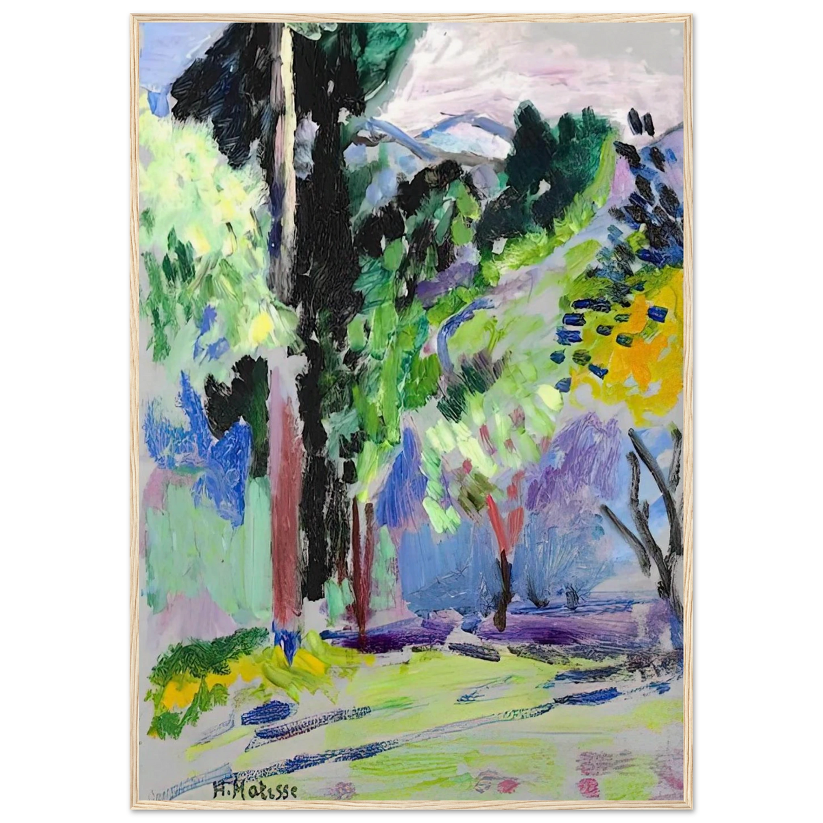 PAYSAGE A COLLIOURE 1905 Framed Poster | Henri Matisse Framed Prints Wall Art | Henri Matisse Print
