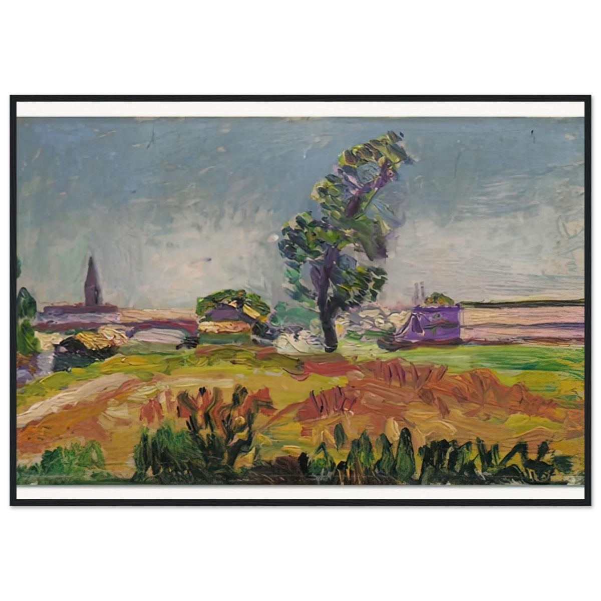 PAYSAGE DES ENVIRONS DE TOULOUSE LE PONT DES DEMOISELLES 1898 Framed Poster | Henri Matisse Framed Prints Wall Art | Henri Matisse Print