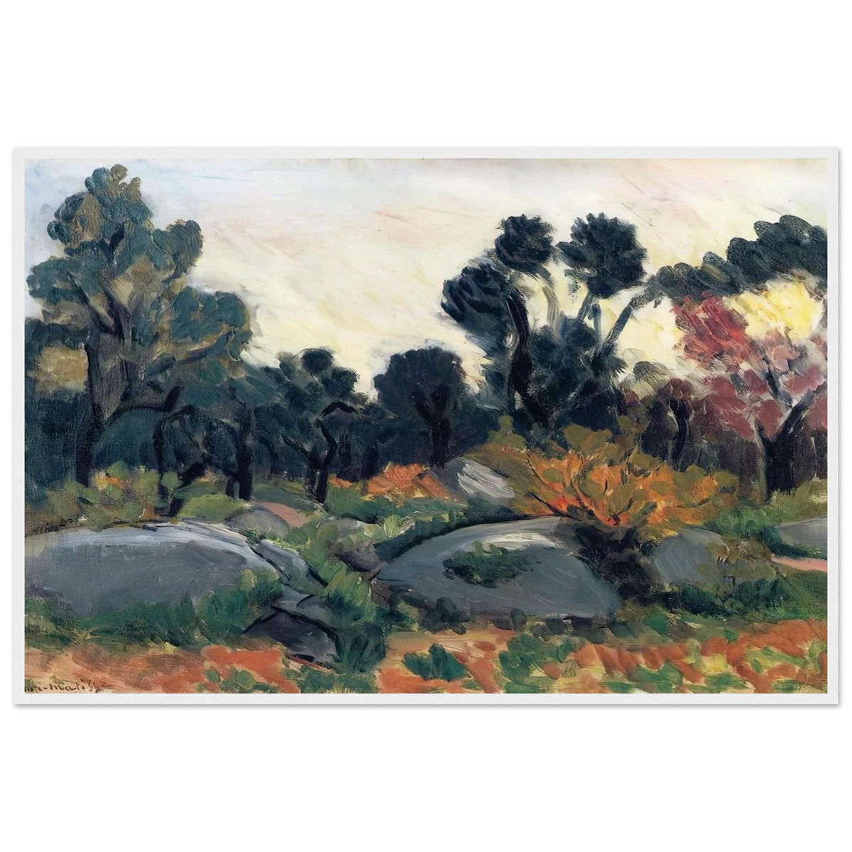 LANDSCAPE 3 Framed Poster | Henri Matisse Framed Prints Wall Art | Henri Matisse Print