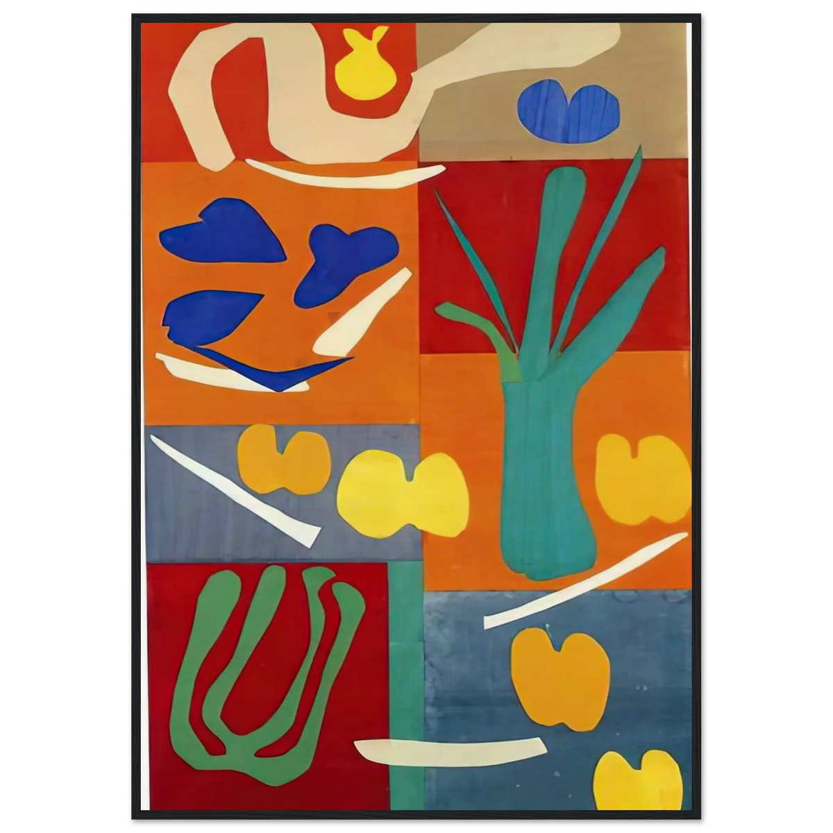 VEGETABLES 1952 Framed Poster | Henri Matisse Framed Prints Wall Art | Henri Matisse Print