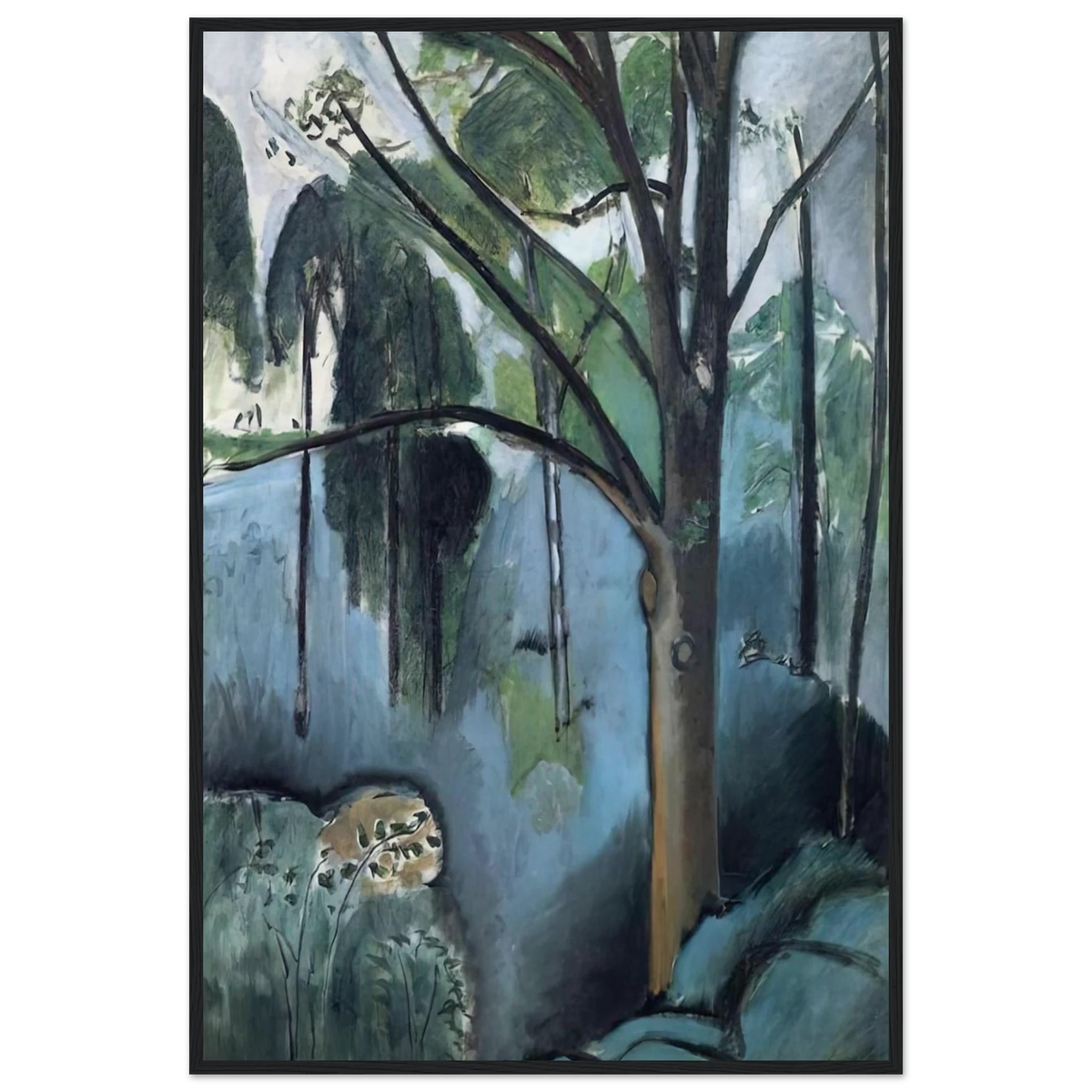 TRIVAUX POND 1917 Framed Poster | Henri Matisse Framed Prints Wall Art | Henri Matisse Print