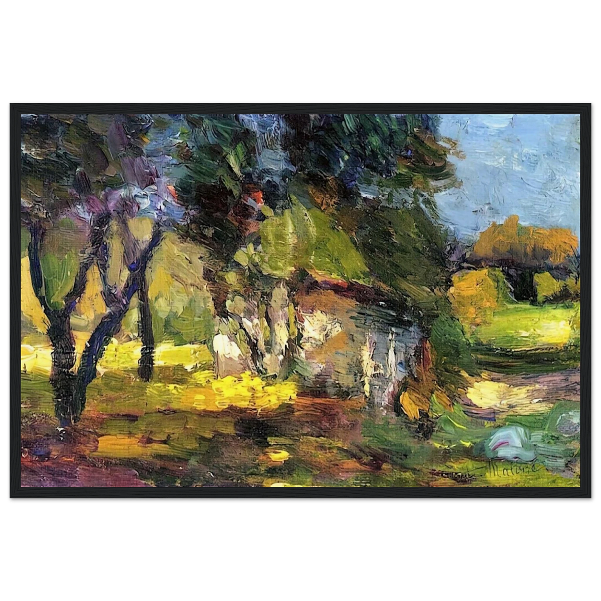 LANDSCAPE CORSICA 1898 Framed Poster | Henri Matisse Framed Prints Wall Art | Henri Matisse Print