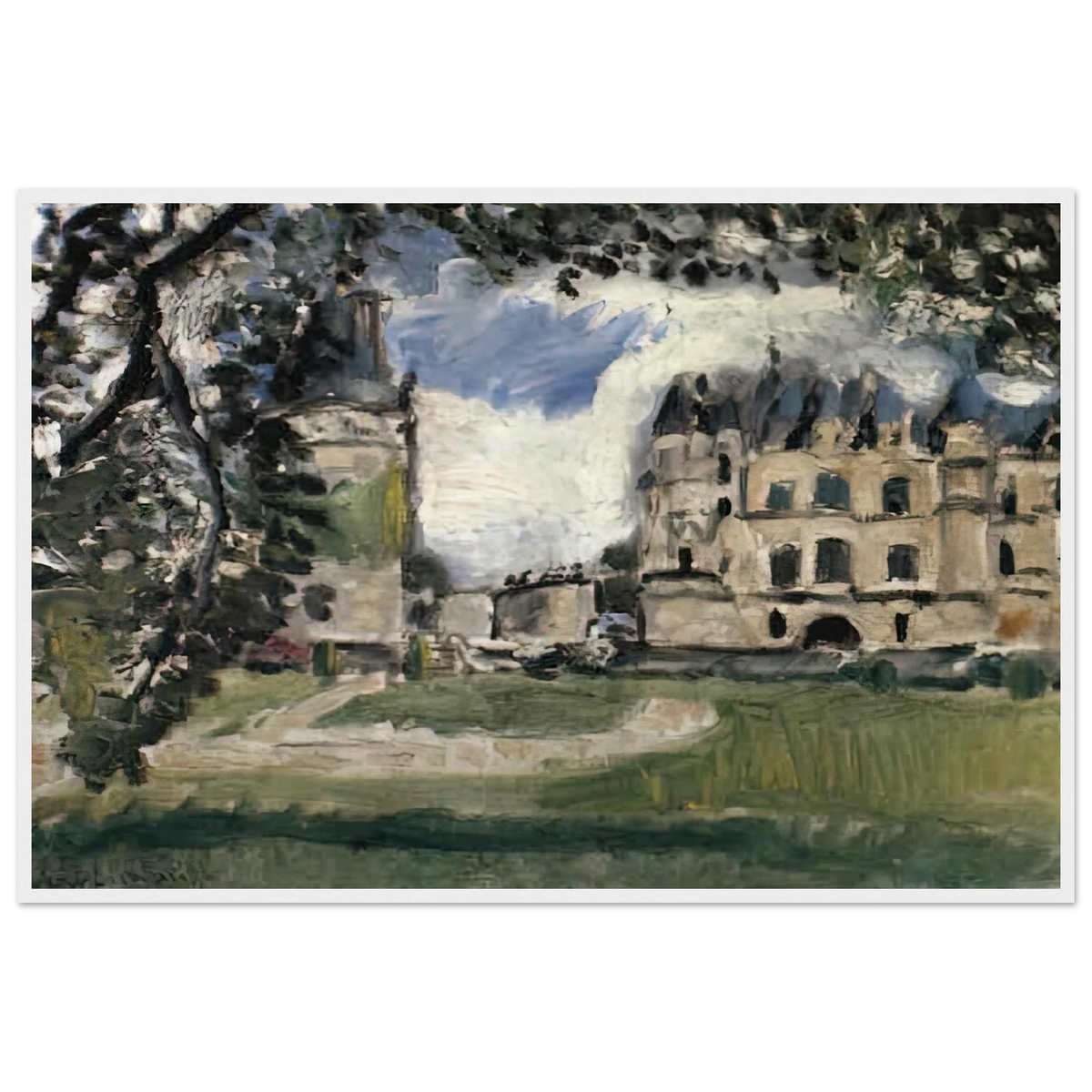 CHATEAU DE CHENONCEAUX 1917 Framed Poster | Henri Matisse Framed Prints Wall Art | Henri Matisse Print