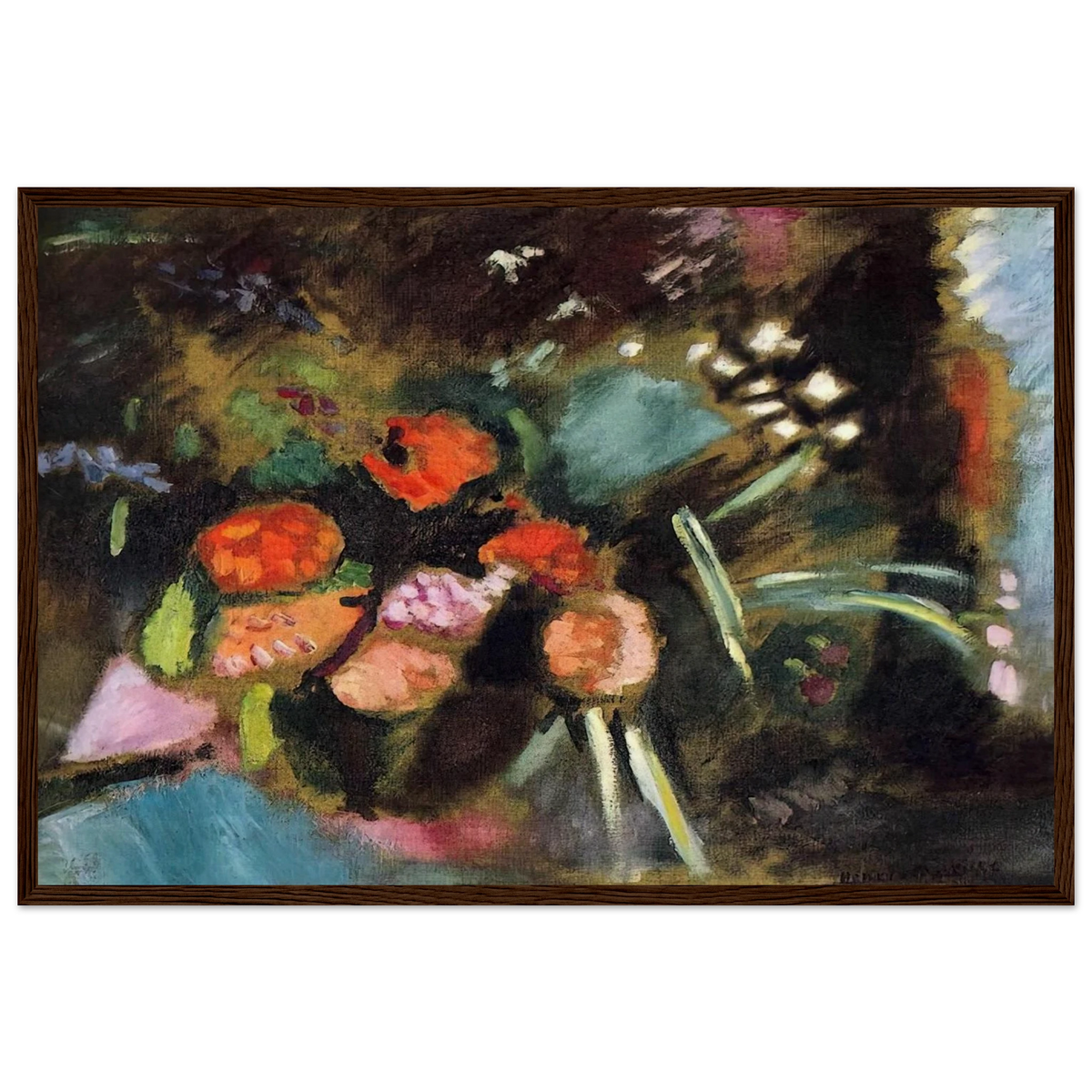 FLOWERS 1906 Framed Poster | Henri Matisse Framed Prints Wall Art | Henri Matisse Print