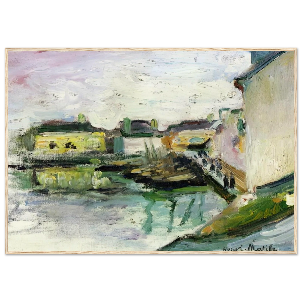 THE PORT OF PALAIS BELLE ILE 1896 Framed Poster | Henri Matisse Framed Prints Wall Art | Henri Matisse Print