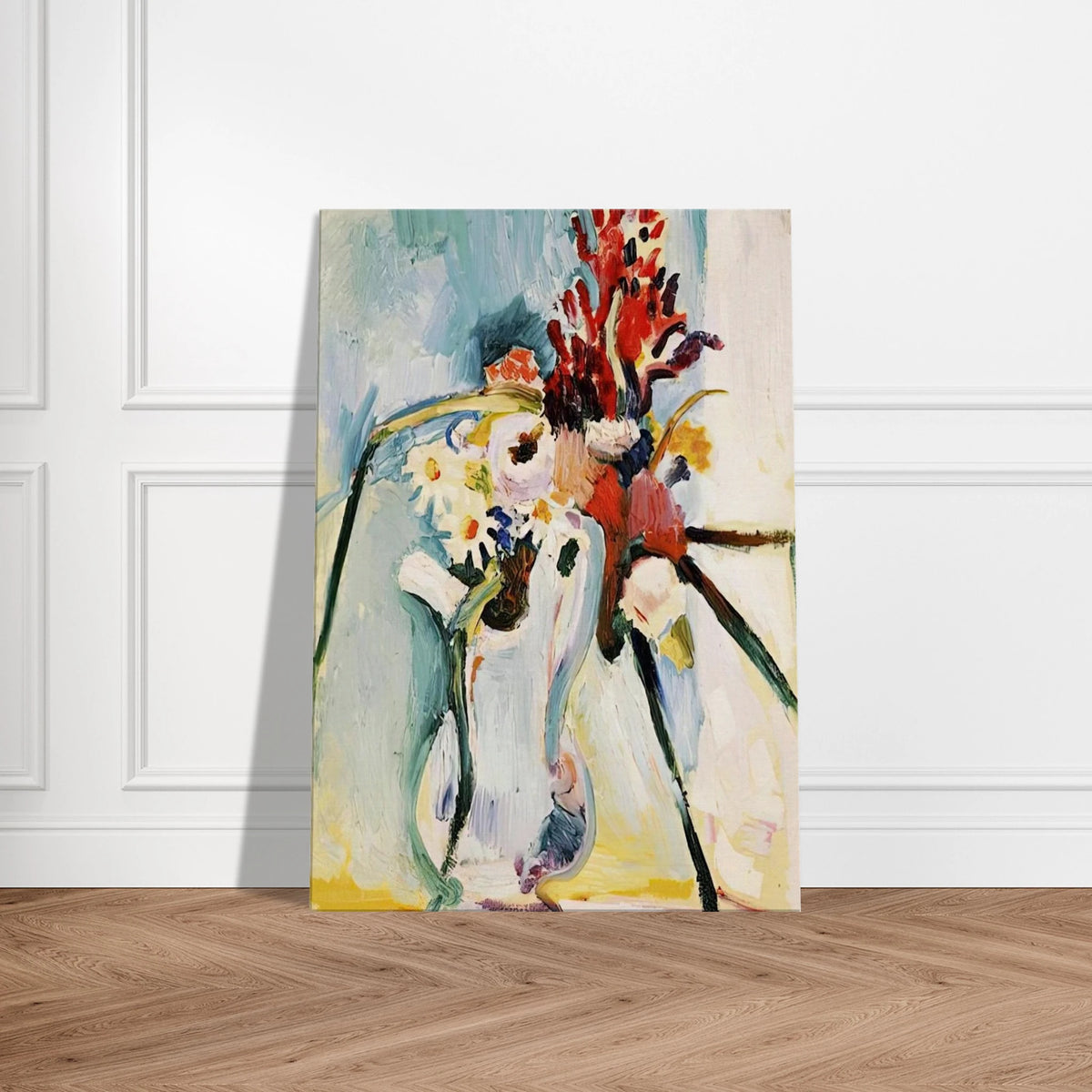 FLOWERS IN A PITCHER 1908 Canvas | Henri Matisse Canvas | Henri Matisse Print