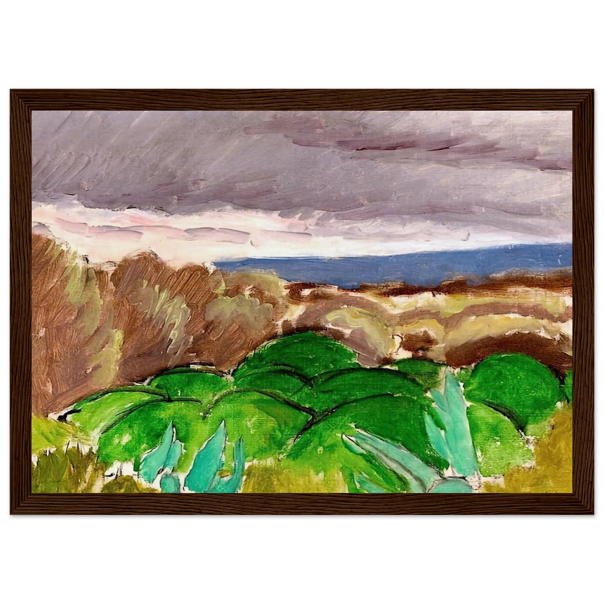 CAGNES LANDSCAPE IN STORMY WEATHER 1917 Framed Poster | Henri Matisse Framed Prints Wall Art | Henri Matisse Print