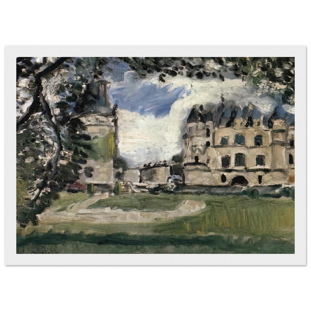 CHATEAU DE CHENONCEAUX 1917 Framed Poster | Henri Matisse Framed Prints Wall Art | Henri Matisse Print