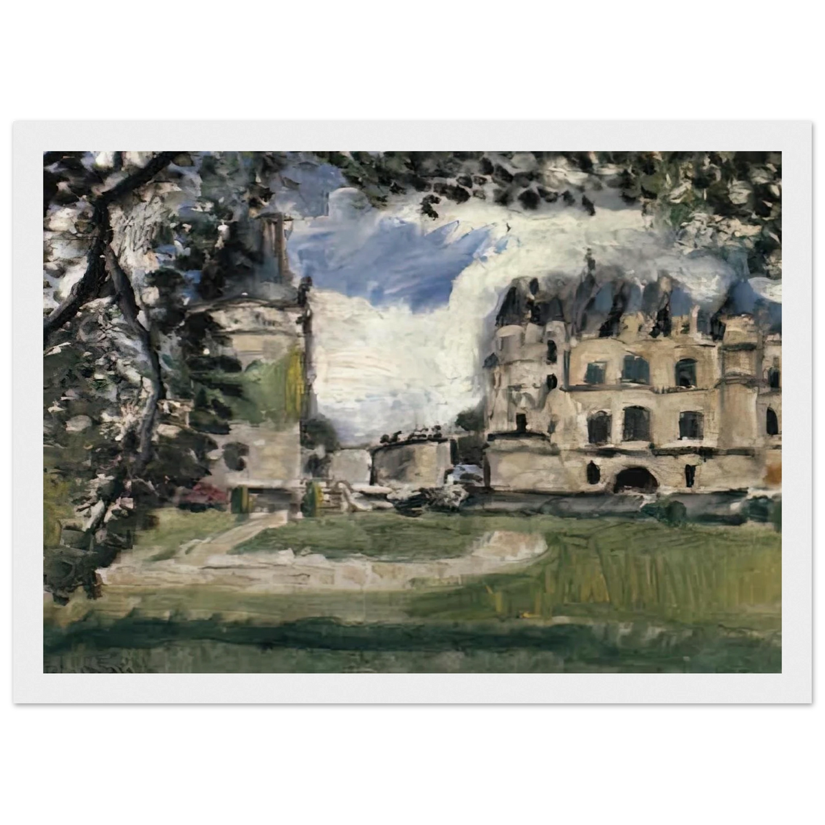 CHATEAU DE CHENONCEAUX 1917 Framed Poster | Henri Matisse Framed Prints Wall Art | Henri Matisse Print