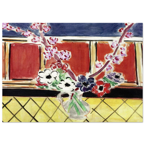 ANEMONES AND PEACH BLOSSOMS 1944 Poster | Henri Matisse Poster | Henri Matisse Print