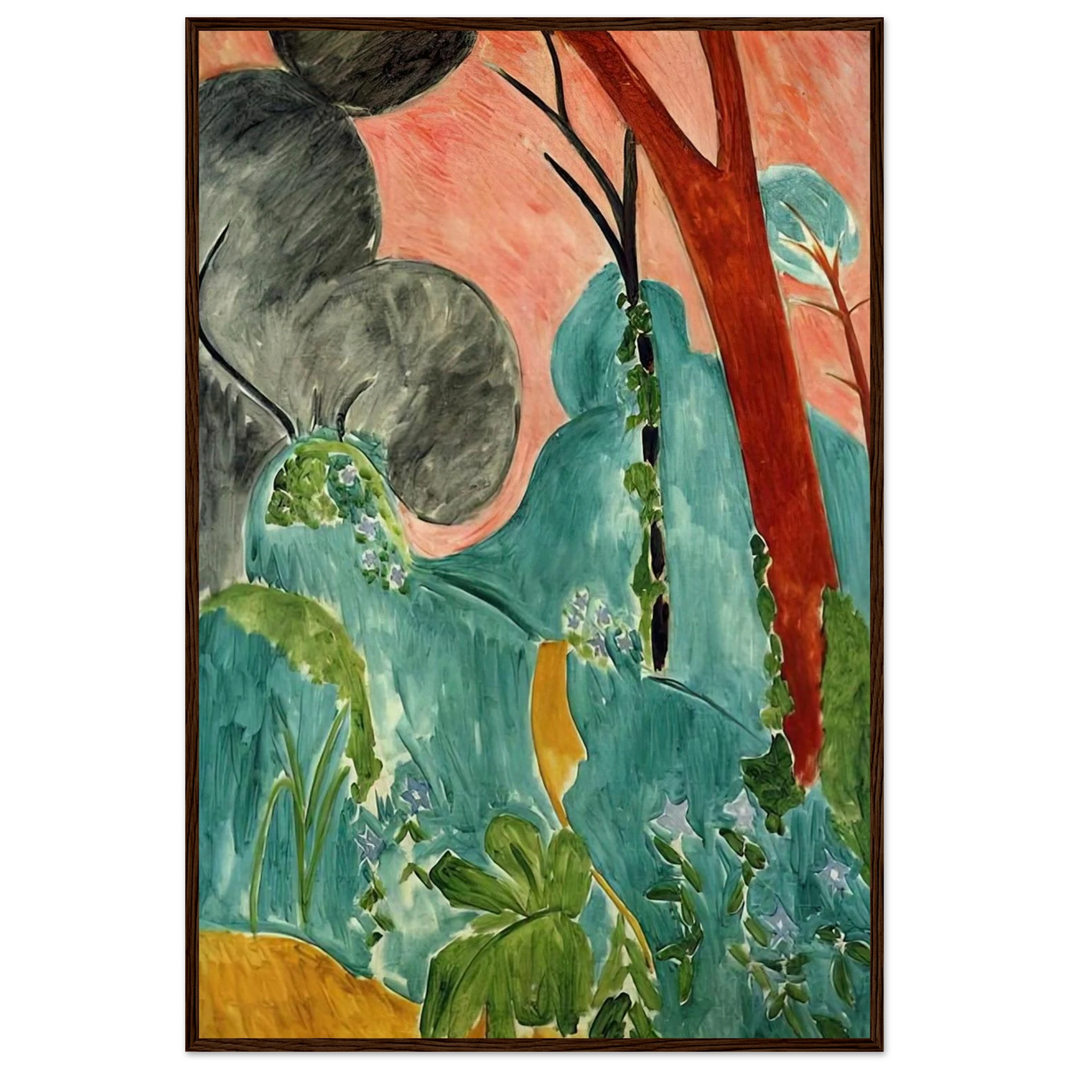 MORACCAN GARDEN 1912 Framed Poster | Henri Matisse Framed Prints Wall Art | Henri Matisse Print