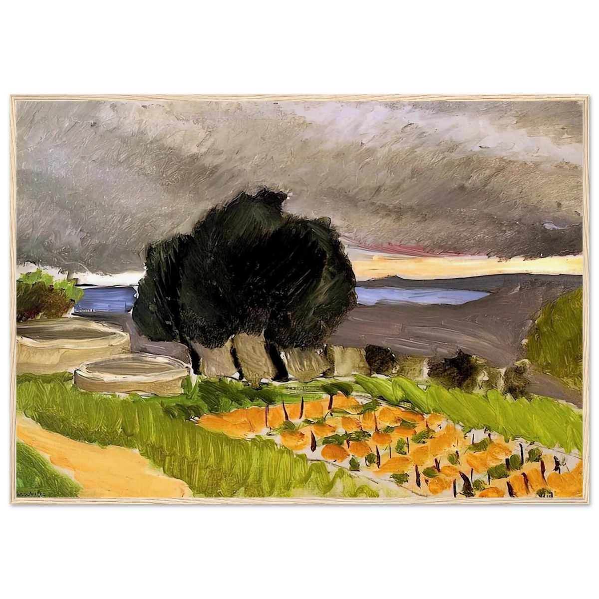 LANDSCAPE OF THE MIDI BEFORE THE STORM 1921 Framed Poster | Henri Matisse Framed Prints Wall Art | Henri Matisse Print