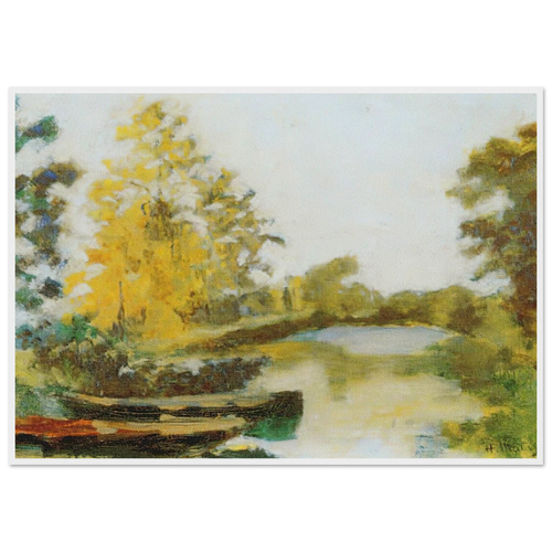 BANKS OF THE CANAL 1903 Framed Poster | Henri Matisse Framed Prints Wall Art | Henri Matisse Print