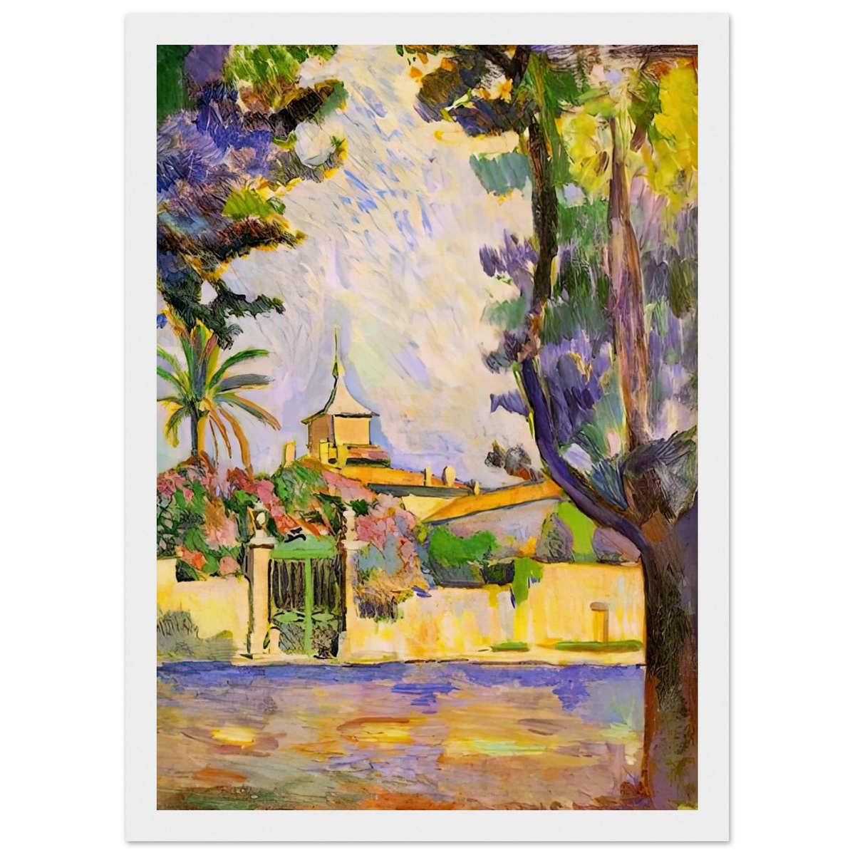 PLACE DES LICES ST TROPEZ 1904 Framed Poster | Henri Matisse Framed Prints Wall Art | Henri Matisse Print