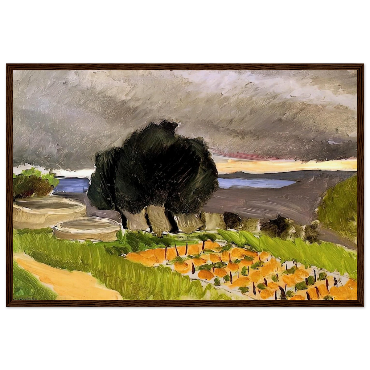 LANDSCAPE OF THE MIDI BEFORE THE STORM 1921 Framed Poster | Henri Matisse Framed Prints Wall Art | Henri Matisse Print