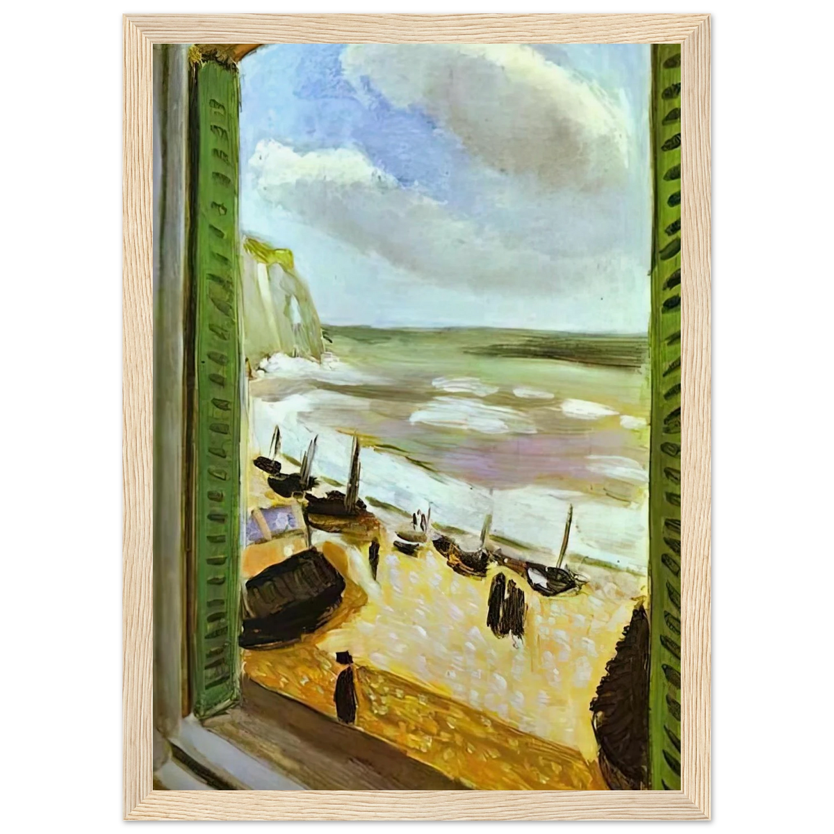 OPEN WINDOW AT COLLIOURE 1905 Framed Poster | Henri Matisse Framed Prints Wall Art | Henri Matisse Print