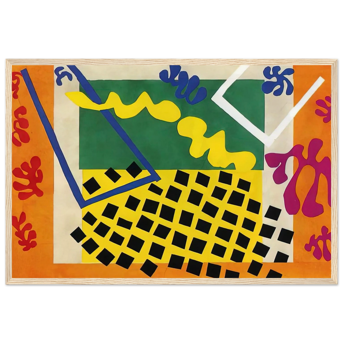 CUT OUTS 3 Framed Poster | Henri Matisse Framed Prints Wall Art | Henri Matisse Print