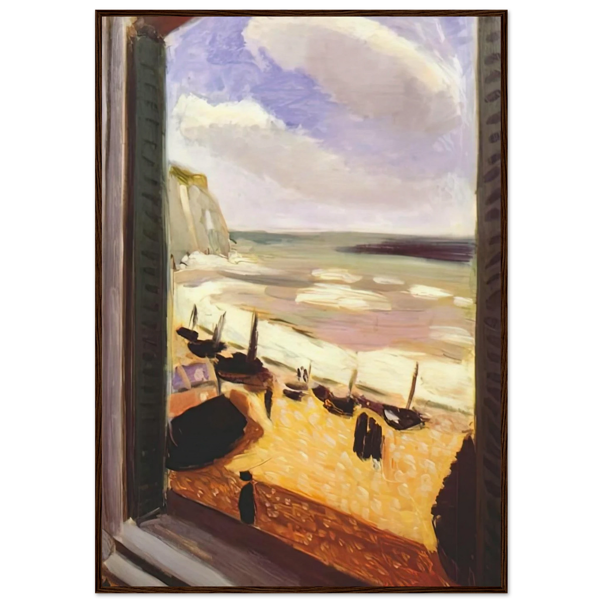 OPEN WINDOW AT ETRETAT 1921 Framed Poster | Henri Matisse Framed Prints Wall Art | Henri Matisse Print
