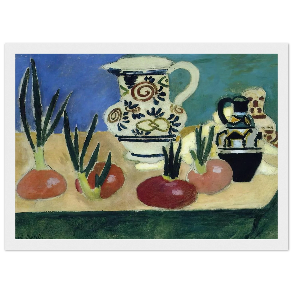 THE RED ONIONS 1906 Framed Poster | Henri Matisse Framed Prints Wall Art | Henri Matisse Print