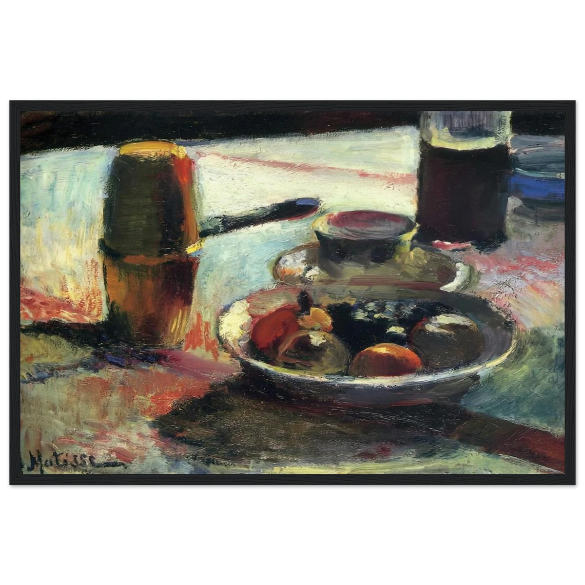 FRUIT AND COFFEE POT Framed Poster | Henri Matisse Framed Prints Wall Art | Henri Matisse Print