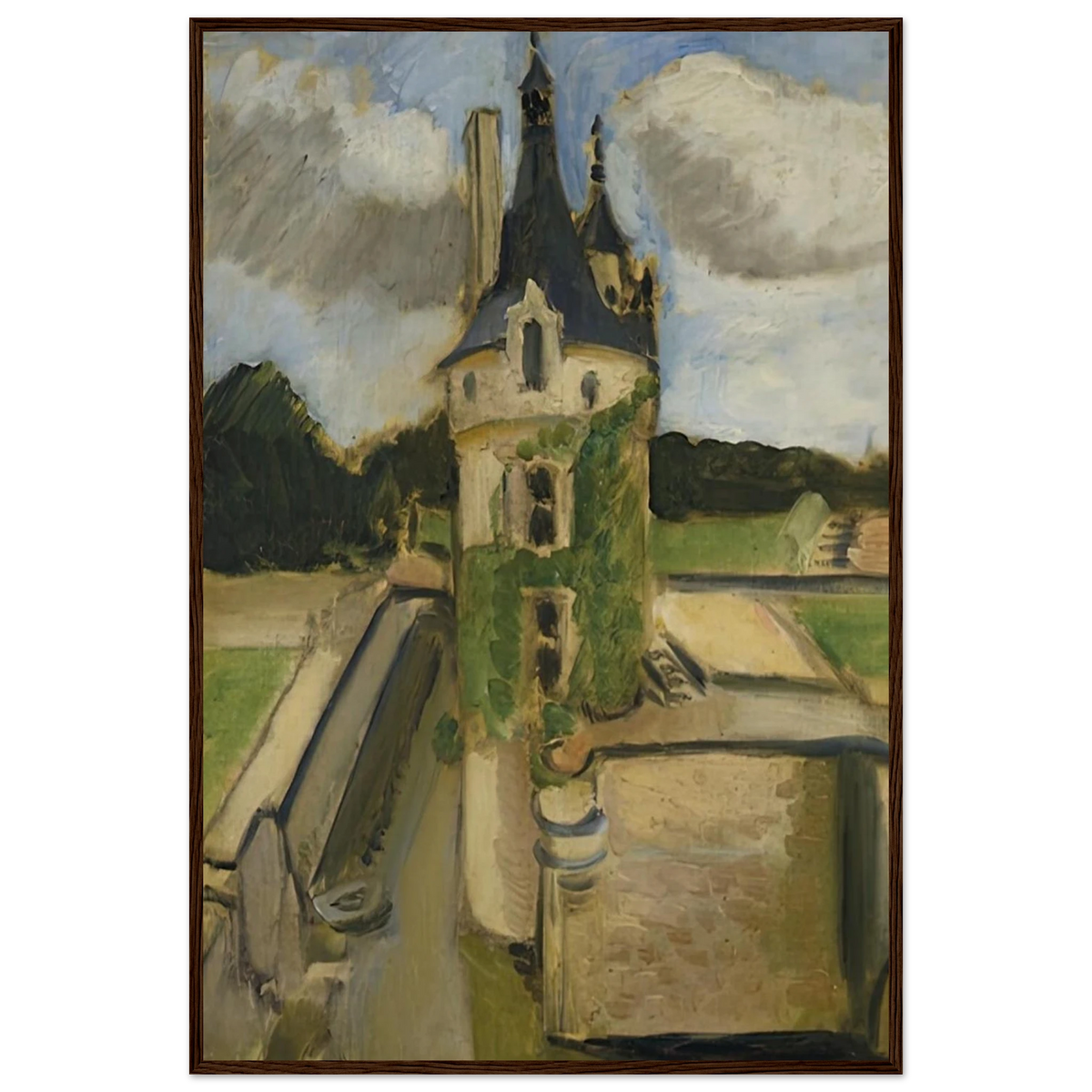 LLA TOUR DE CHENONCEAUX 1917 Framed Poster | Henri Matisse Framed Prints Wall Art | Henri Matisse Print