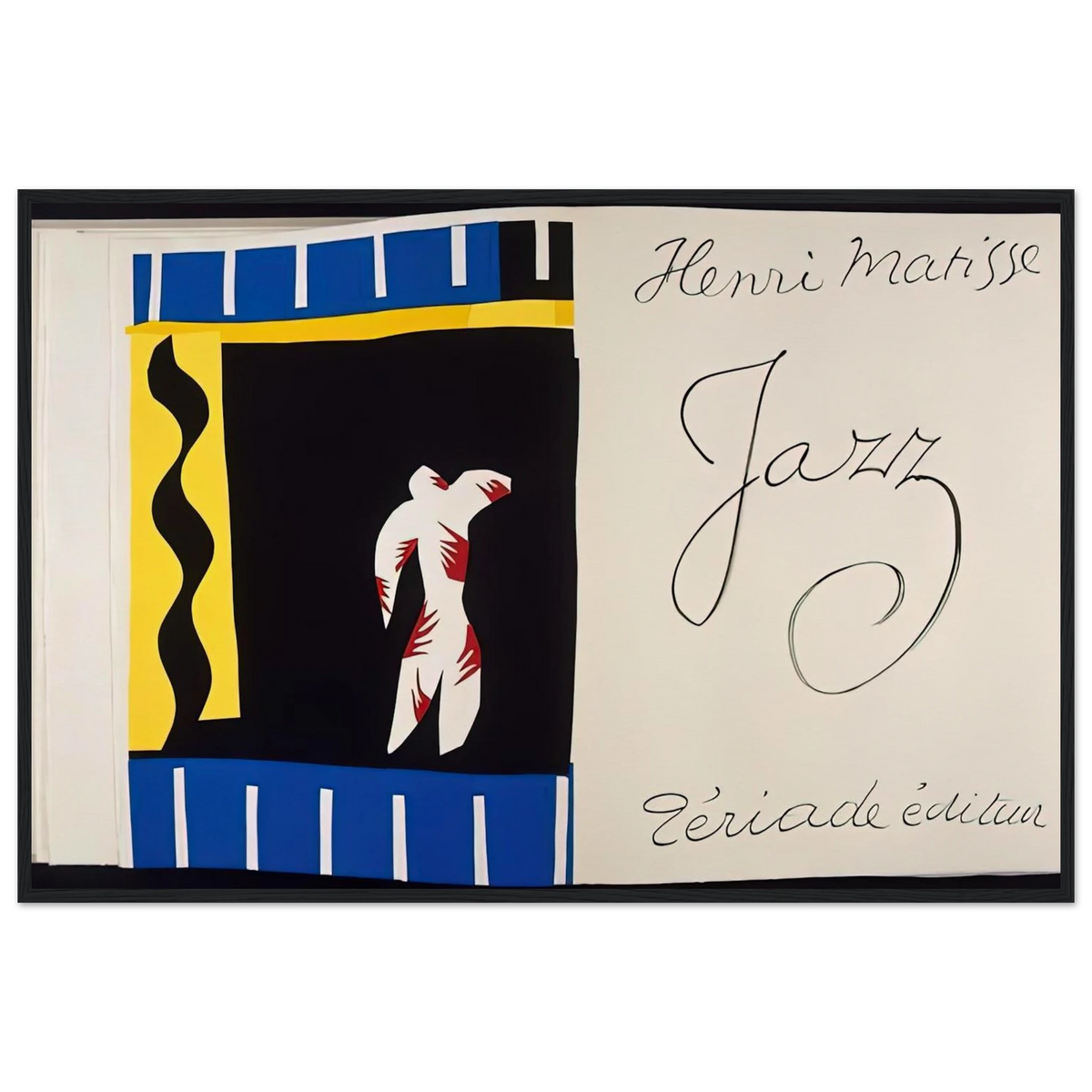 JAZZ BOOK 1947 Framed Poster | Henri Matisse Framed Prints Wall Art | Henri Matisse Print