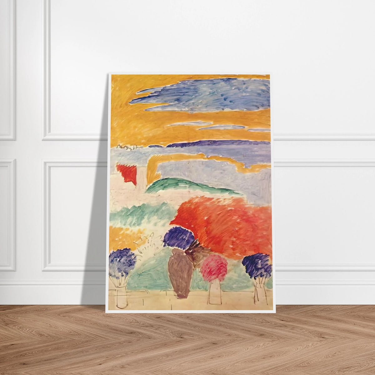 OPEN WINDOW AT TANGIER 1913 Framed Poster | Henri Matisse Framed Prints Wall Art | Henri Matisse Print