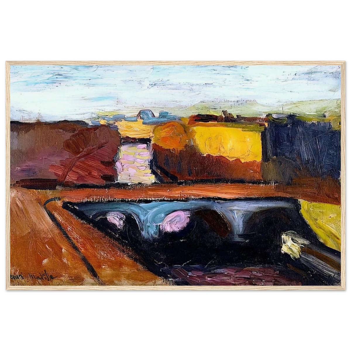 VIEW OF THE SEINE THE PONT SAINT MICHEL 1904 Framed Poster | Henri Matisse Framed Prints Wall Art | Henri Matisse Print