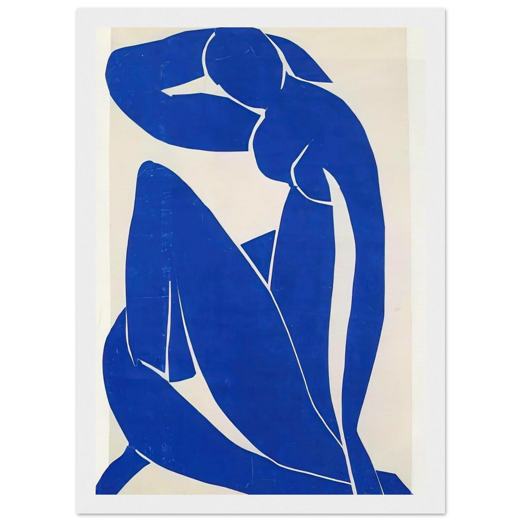 BLUE NUDE 1952 Framed Poster | Henri Matisse Framed Prints Wall Art | Henri Matisse Print