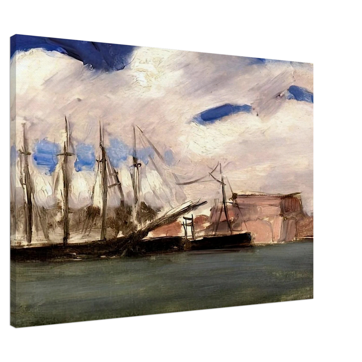 WHITE CLOUDS THE OLD PORT OF MARSEILLE 1918 Canvas | Henri Matisse Canvas | Henri Matisse Print