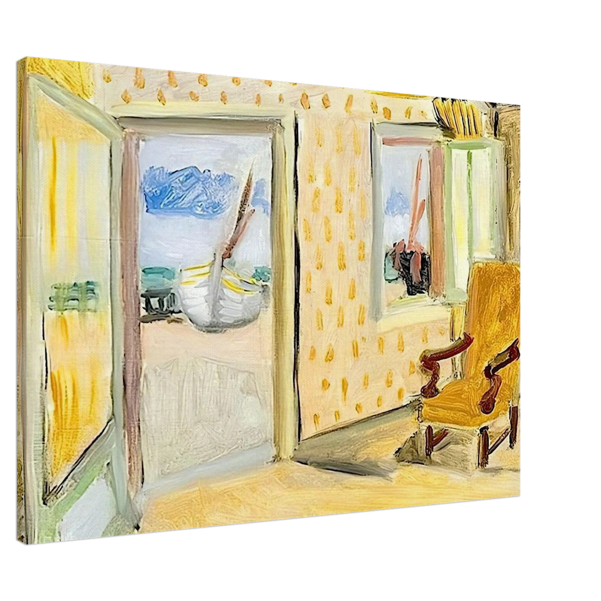 INTERIOR OPEN DOOR 1920 Canvas | Henri Matisse Canvas | Henri Matisse Print