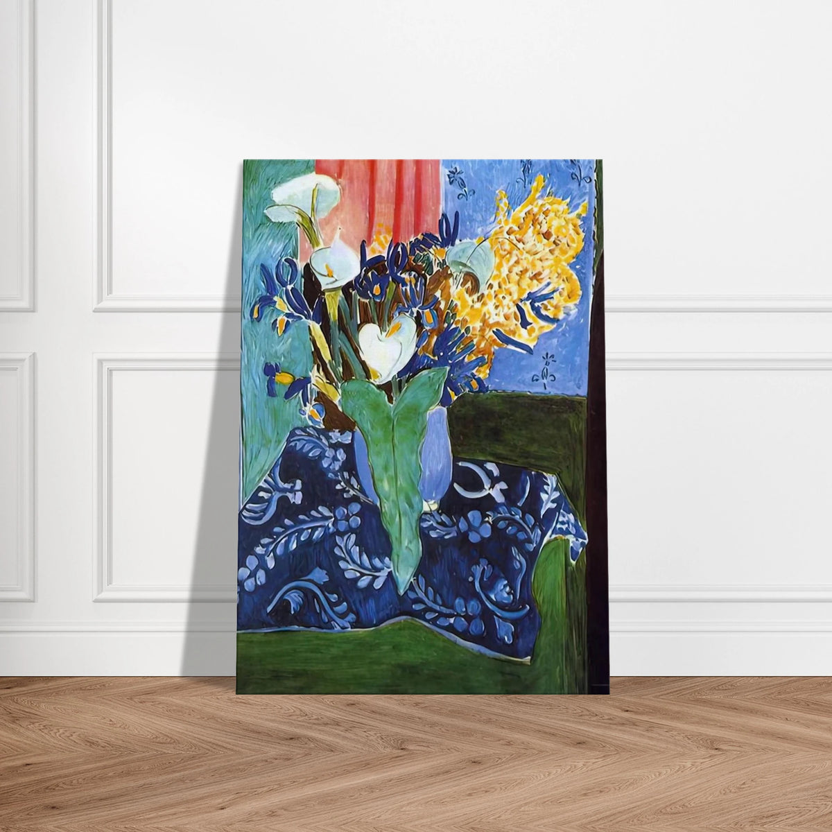 CALLA LILIES IRISES AND MIMOSAS 1913 Canvas | Henri Matisse Canvas | Henri Matisse Print