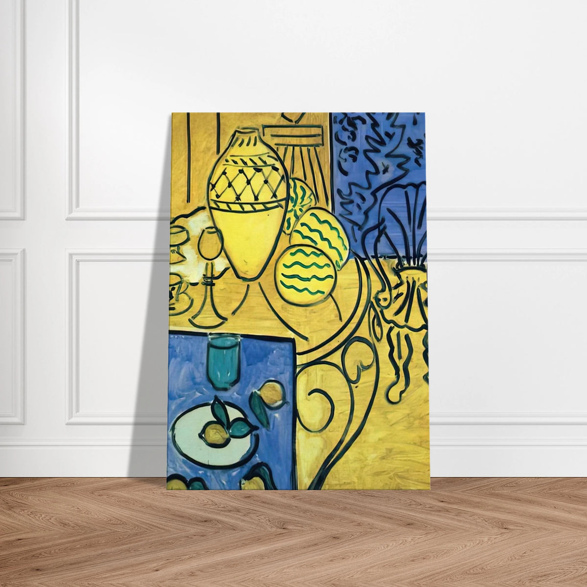 INTERIOR IN YELLOW 1946 Canvas | Henri Matisse Canvas | Henri Matisse Print