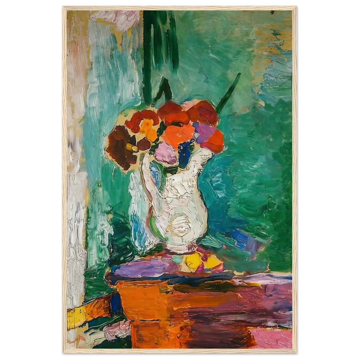 FLOWERS 1907 Framed Poster | Henri Matisse Framed Prints Wall Art | Henri Matisse Print