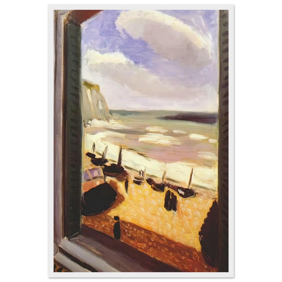 OPEN WINDOW AT ETRETAT 1921 Framed Poster | Henri Matisse Framed Prints Wall Art | Henri Matisse Print