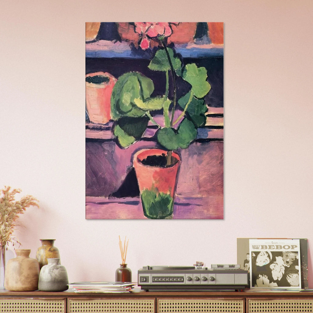 POT OF GERANIUMS 1912 Canvas | Henri Matisse Canvas | Henri Matisse Print
