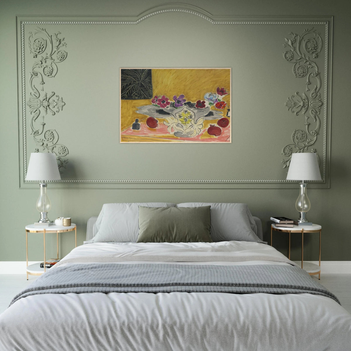 ANEMONES ET GRENADES 1946 Framed Poster | Henri Matisse Framed Prints Wall Art | Henri Matisse Print