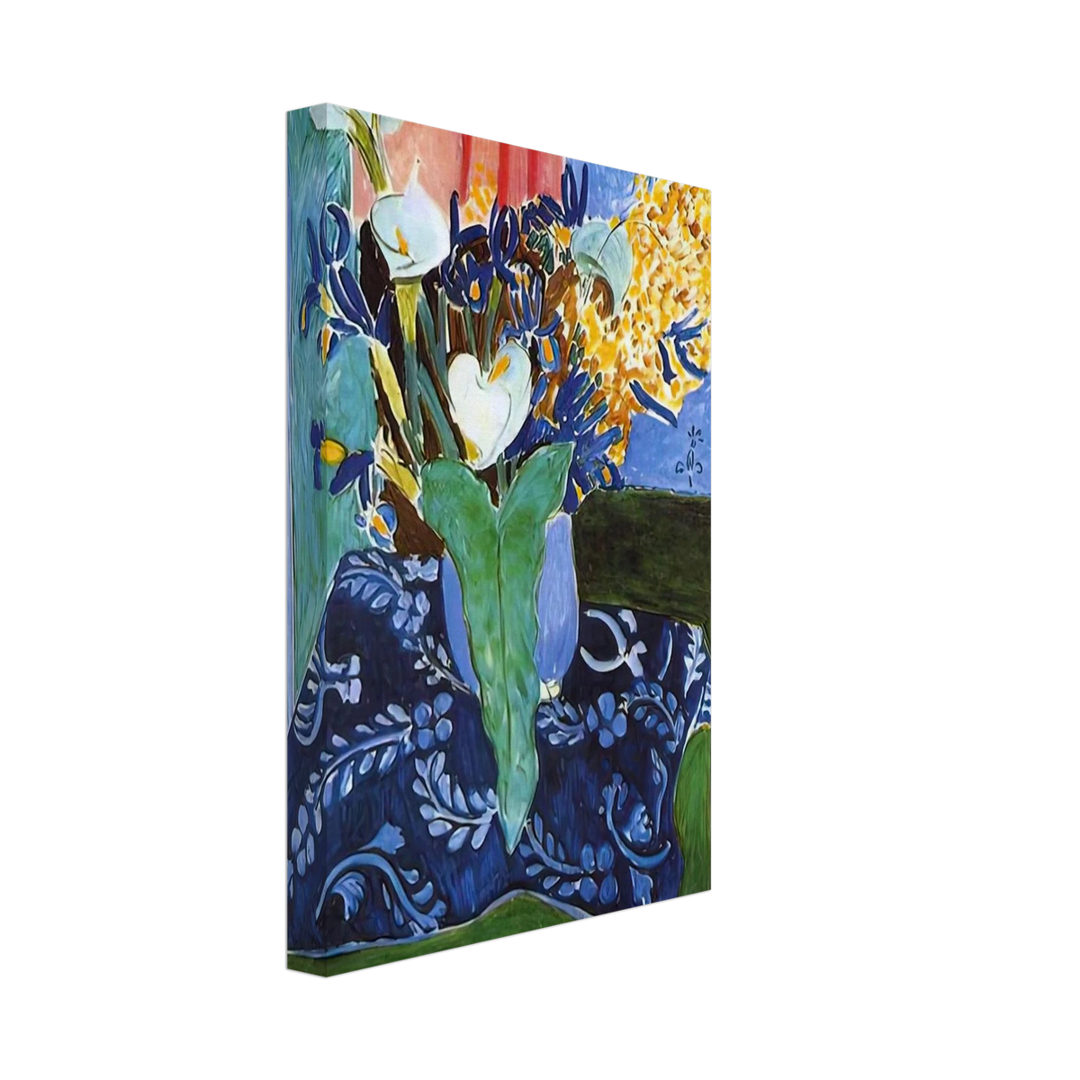 CALLA LILIES IRISES AND MIMOSAS 1913 Canvas | Henri Matisse Canvas | Henri Matisse Print